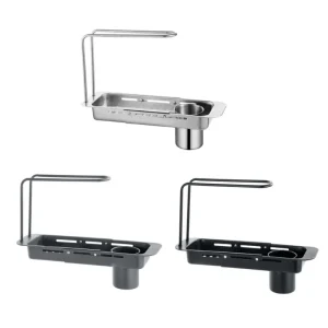 Multifunctional Telescopic Sink Storage Rack Organizers for Home Use