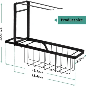 Telescopic Sink Storage Rack, Adjustable Carbon Steel Kitchen Sink Organizer