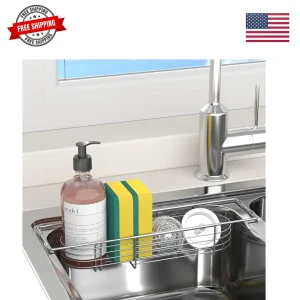 Sink Caddy Sponge Holder Kitchen Sink Organizer Expandable 13.4